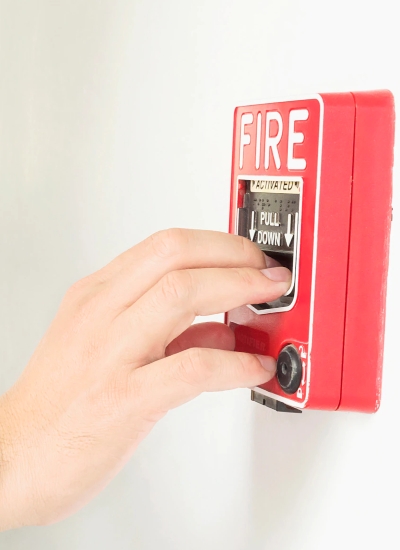 Tap-off point for fire sprinkler to each office