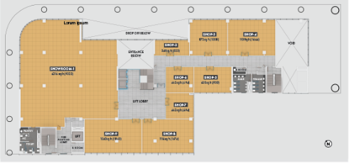 2nd, 3rd, 4th & 5th floor plans (Offices)